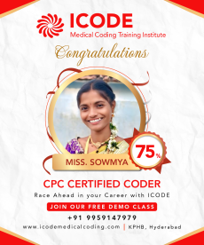 icode medical coding Training Institute student placement